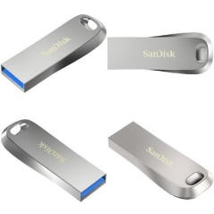 SanDisk Ultra Luxe 512GB USB 3.1 Gen 1 Flash Drive - High-Speed Data Storage Solution in Sleek Silver Finish